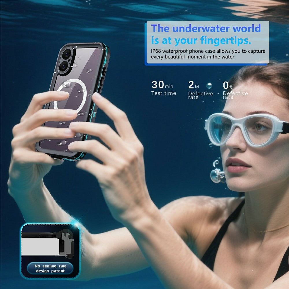 REDPEPPER Dot+ Series For iPhone 17 Cellphone Case Compatible with MagSafe IP68 Waterproof Clear Back Phone Cover