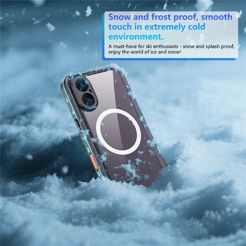 REDPEPPER Dot+ Series For iPhone 17 Cellphone Case Compatible with MagSafe IP68 Waterproof Clear Back Phone Cover