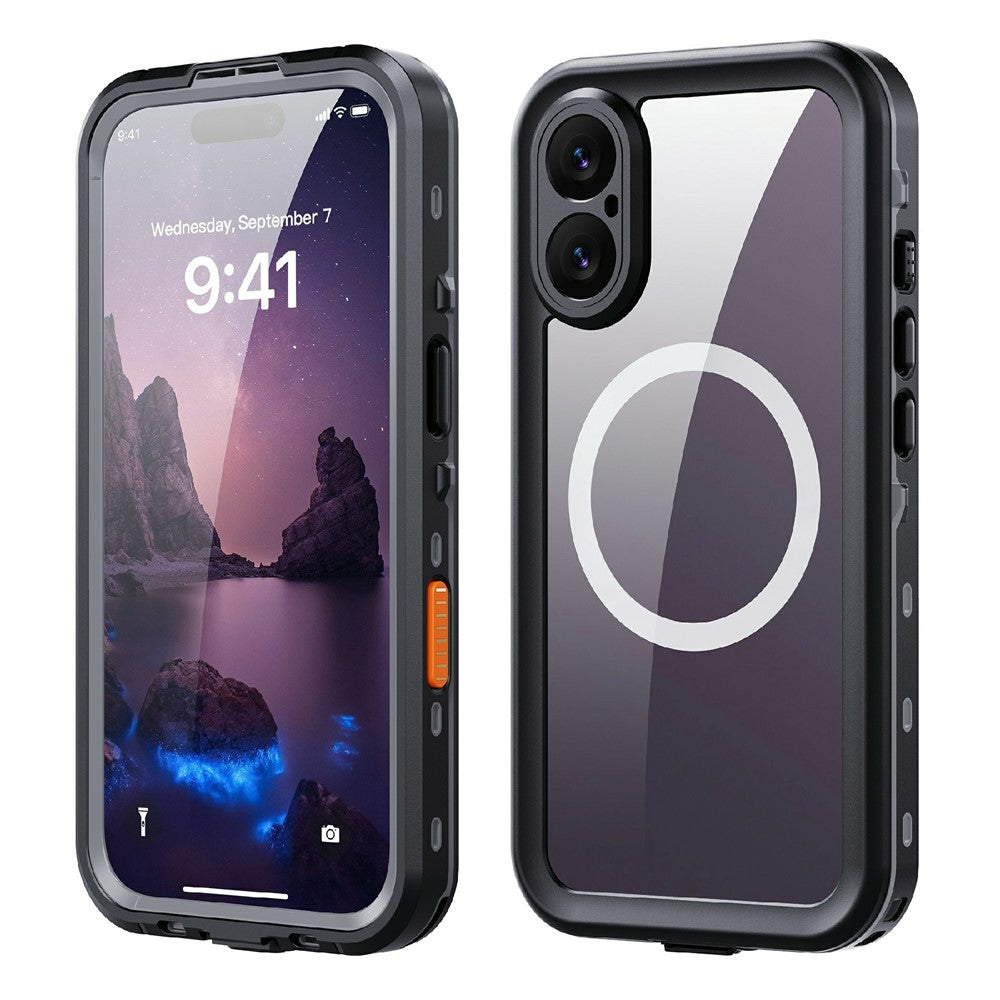 REDPEPPER Dot+ Series For iPhone 17 Cellphone Case Compatible with MagSafe IP68 Waterproof Clear Back Phone Cover