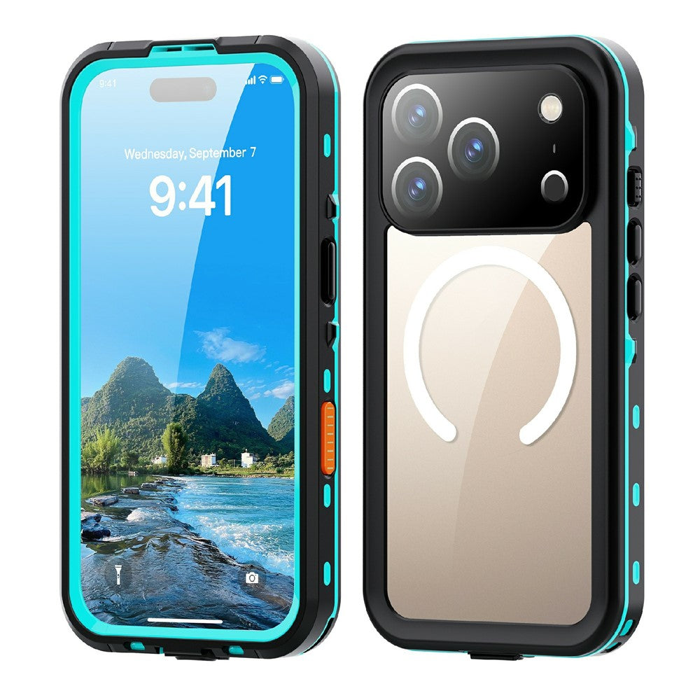 REDPEPPER Dot+ Series For iPhone 17 Pro Cellphone Case Compatible with MagSafe IP68 Waterproof Clear Back Phone Cover
