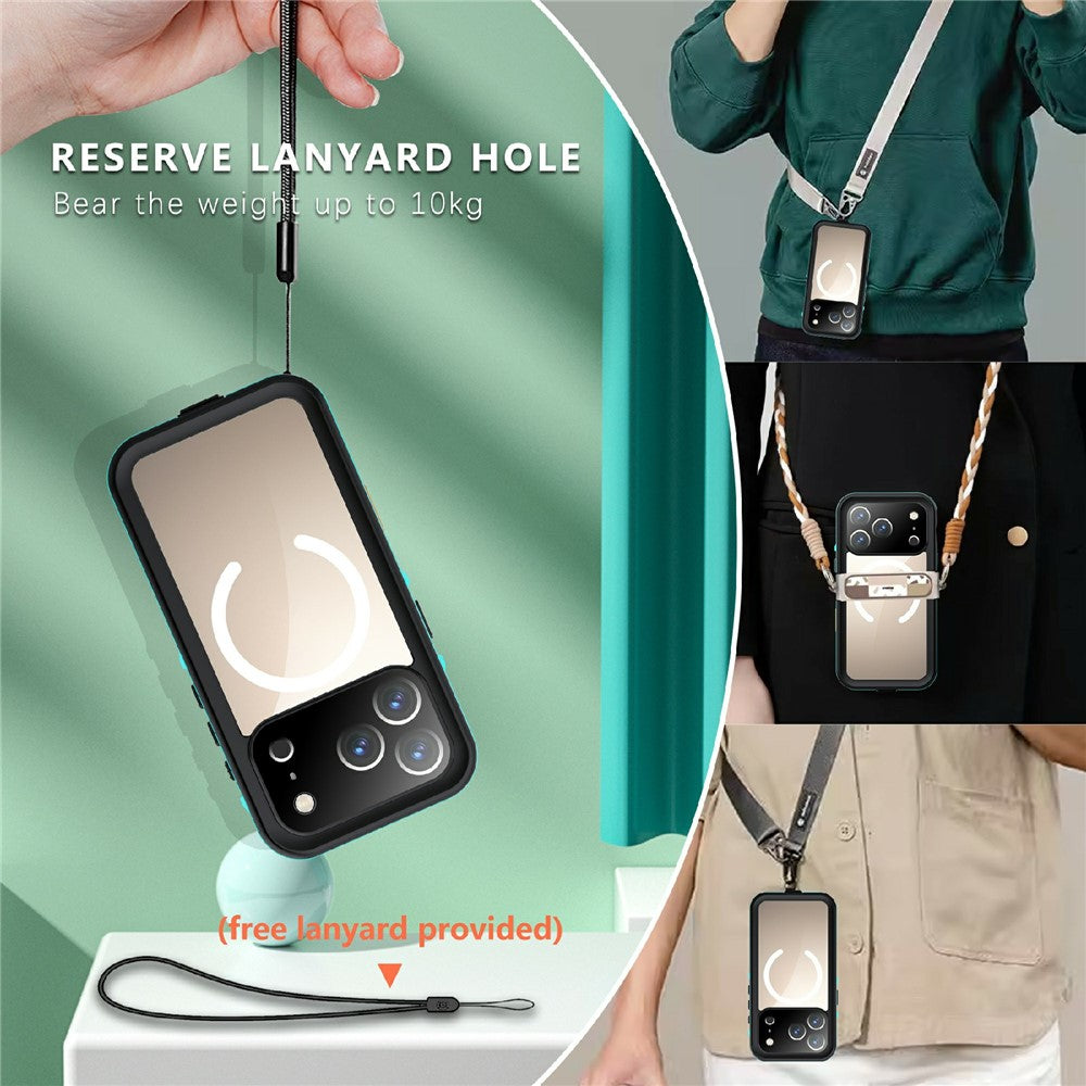 REDPEPPER Dot+ Series For iPhone 17 Pro Cellphone Case Compatible with MagSafe IP68 Waterproof Clear Back Phone Cover