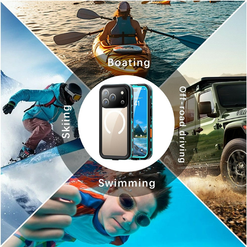 REDPEPPER Dot+ Series For iPhone 17 Pro Cellphone Case Compatible with MagSafe IP68 Waterproof Clear Back Phone Cover