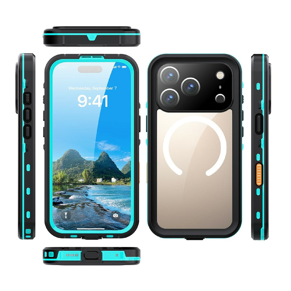 REDPEPPER Dot+ Series For iPhone 17 Pro Cellphone Case Compatible with MagSafe IP68 Waterproof Clear Back Phone Cover