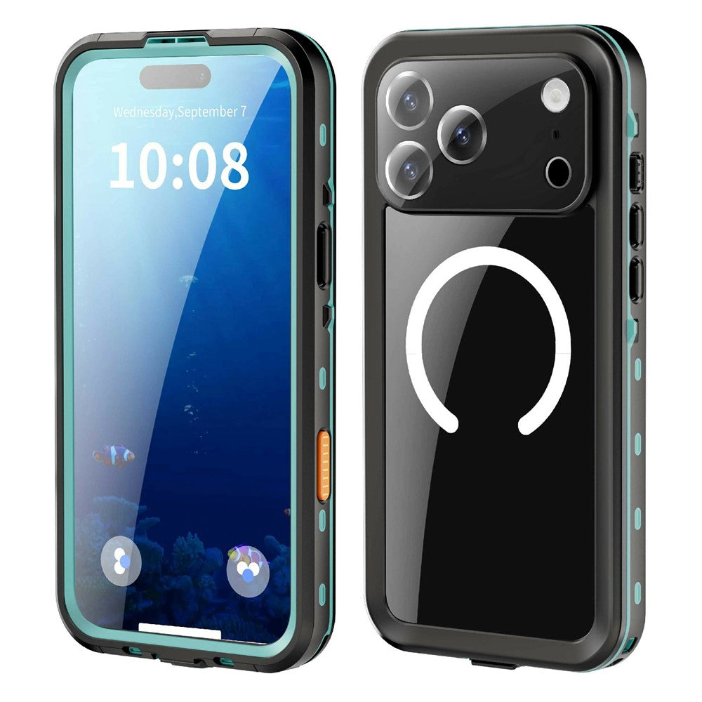 REDPEPPER Dot+ Series For iPhone 17 Pro Max Cellphone Case Compatible with MagSafe IP68 Waterproof Clear Back Phone Cover