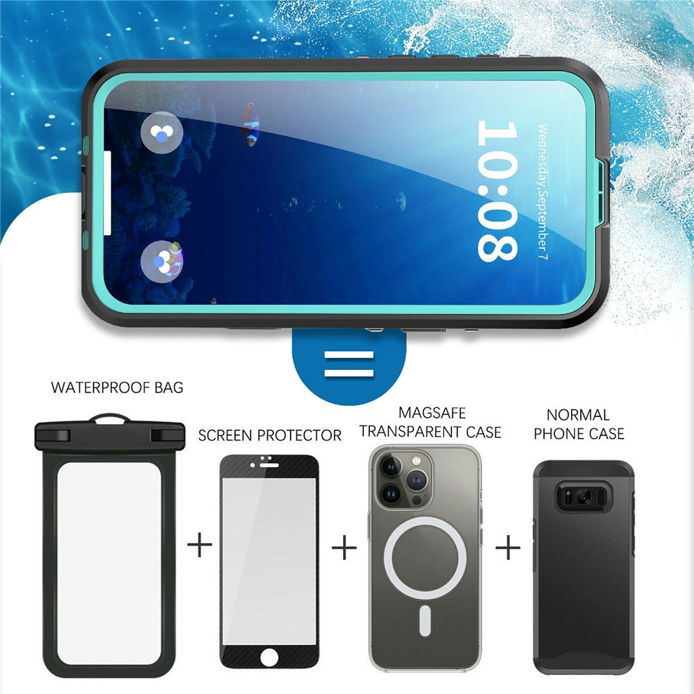 REDPEPPER Dot+ Series For iPhone 17 Pro Max Cellphone Case Compatible with MagSafe IP68 Waterproof Clear Back Phone Cover
