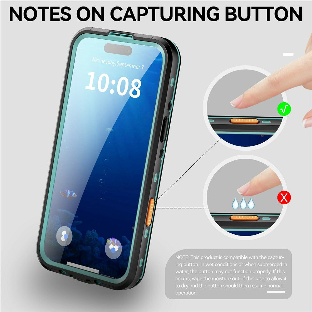 REDPEPPER Dot+ Series For iPhone 17 Pro Max Cellphone Case Compatible with MagSafe IP68 Waterproof Clear Back Phone Cover