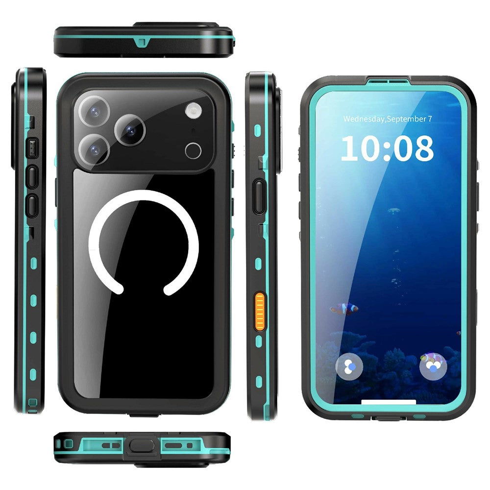 REDPEPPER Dot+ Series For iPhone 17 Pro Max Cellphone Case Compatible with MagSafe IP68 Waterproof Clear Back Phone Cover
