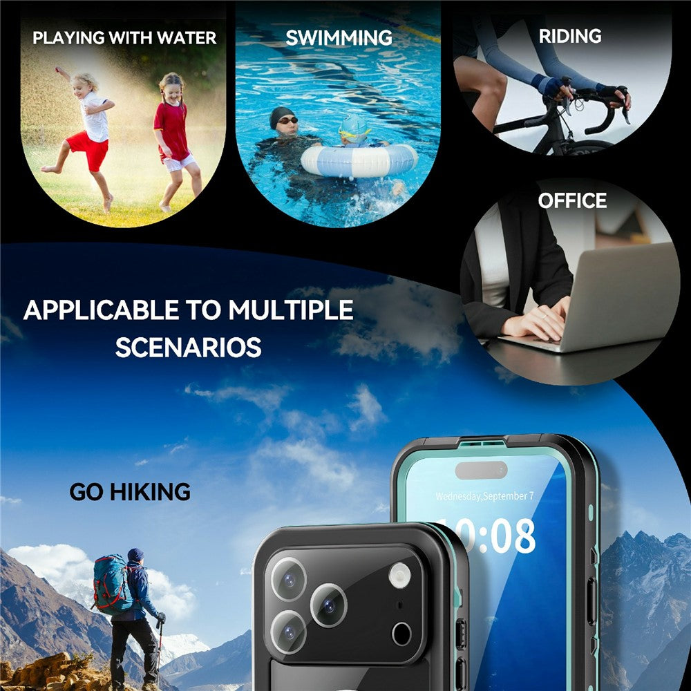 REDPEPPER Dot+ Series For iPhone 17 Pro Max Cellphone Case Compatible with MagSafe IP68 Waterproof Clear Back Phone Cover