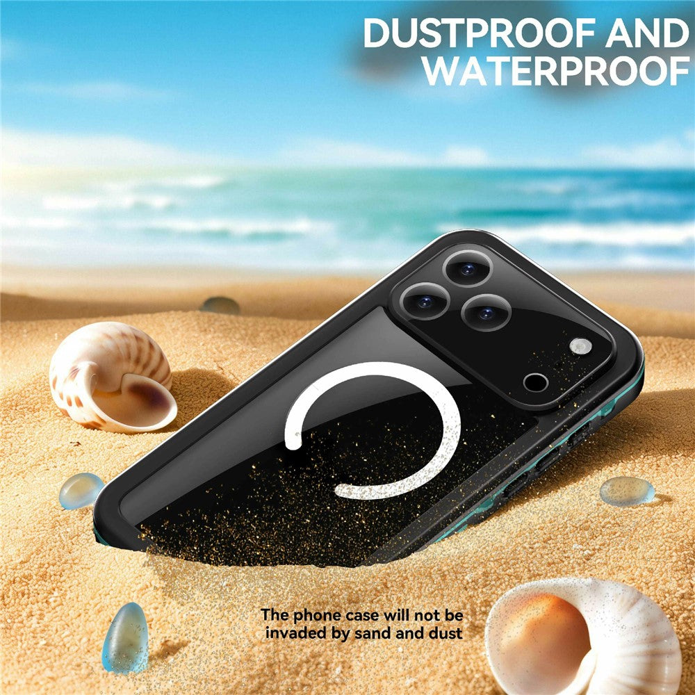 REDPEPPER Dot+ Series For iPhone 17 Pro Max Cellphone Case Compatible with MagSafe IP68 Waterproof Clear Back Phone Cover