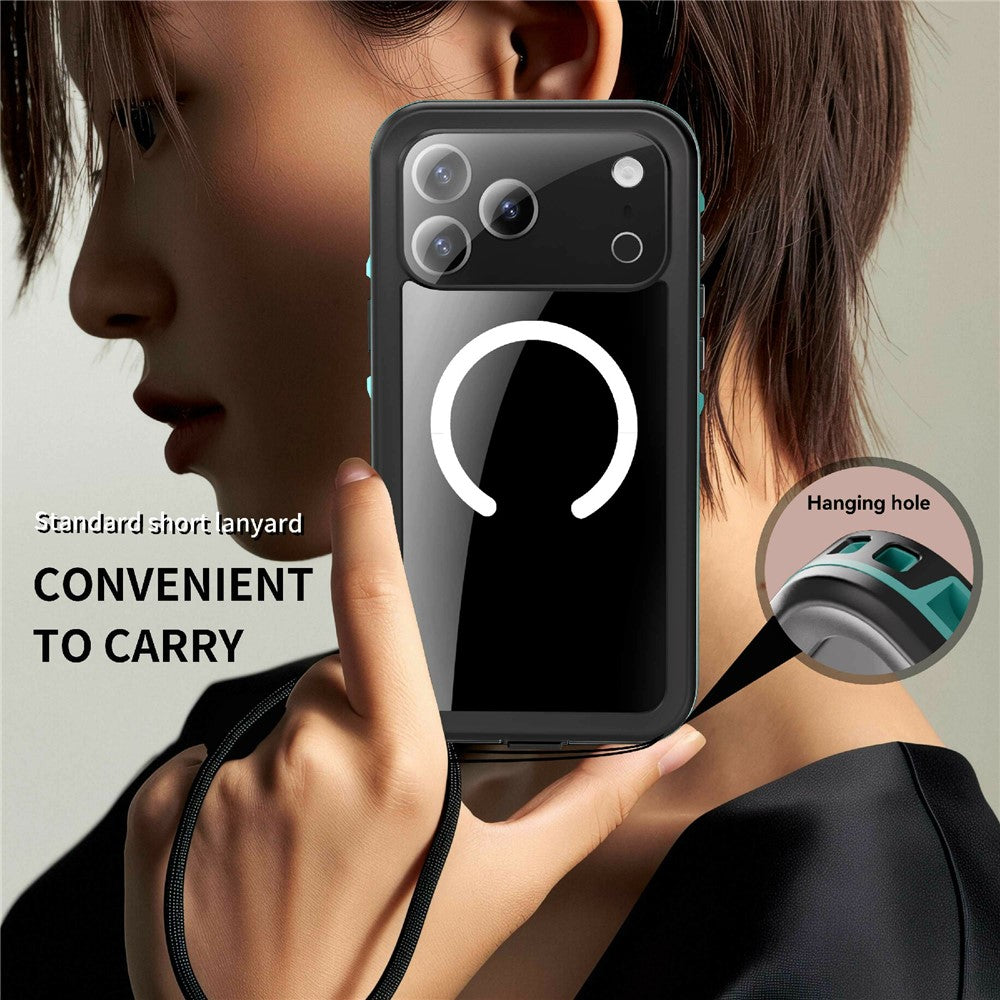 REDPEPPER Dot+ Series For iPhone 17 Pro Max Cellphone Case Compatible with MagSafe IP68 Waterproof Clear Back Phone Cover