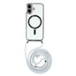 For iPhone 17 Case Compatible with MagSafe Electroplating Edge TPU Phone Cover with Shoulder Strap
