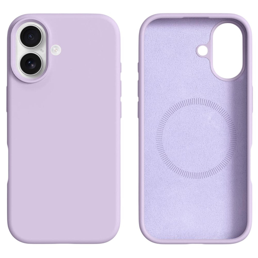 For iPhone 17 Case Compatible with MagSafe Liquid Silicone + PC Phone Cover