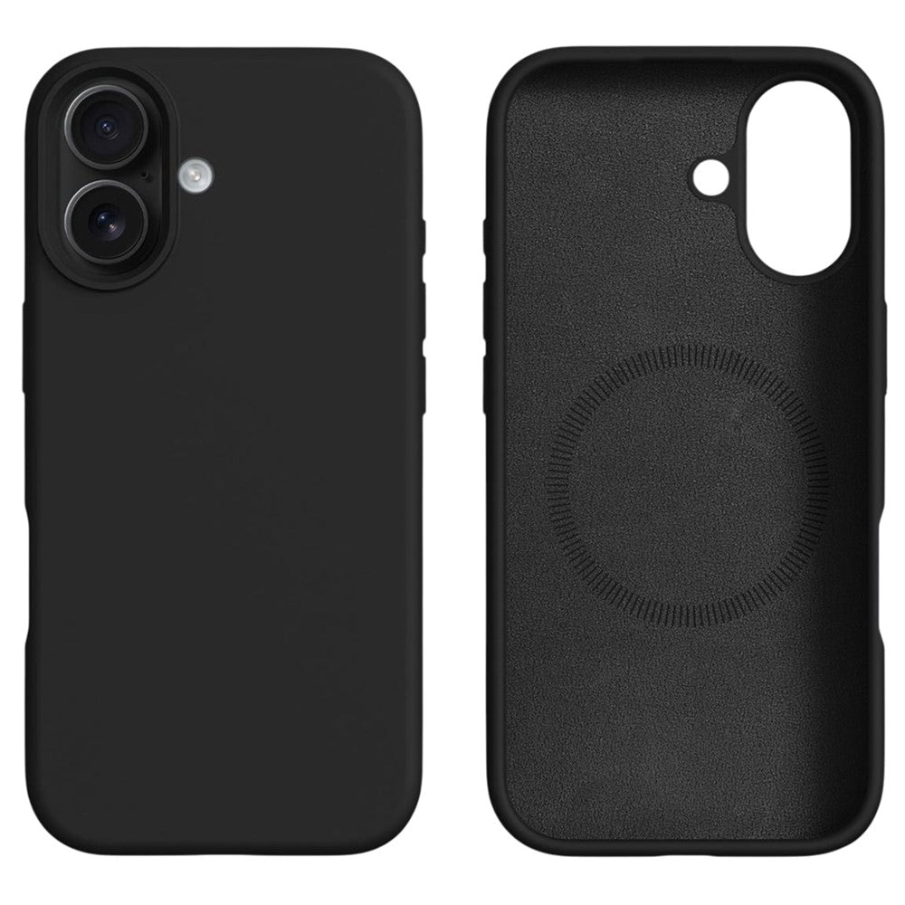 For iPhone 17 Case Compatible with MagSafe Liquid Silicone + PC Phone Cover