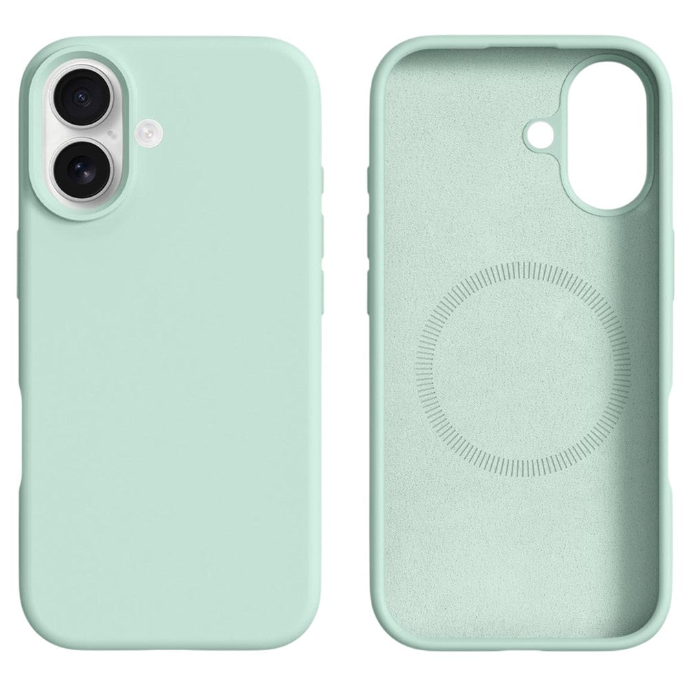 For iPhone 17 Case Compatible with MagSafe Liquid Silicone + PC Phone Cover
