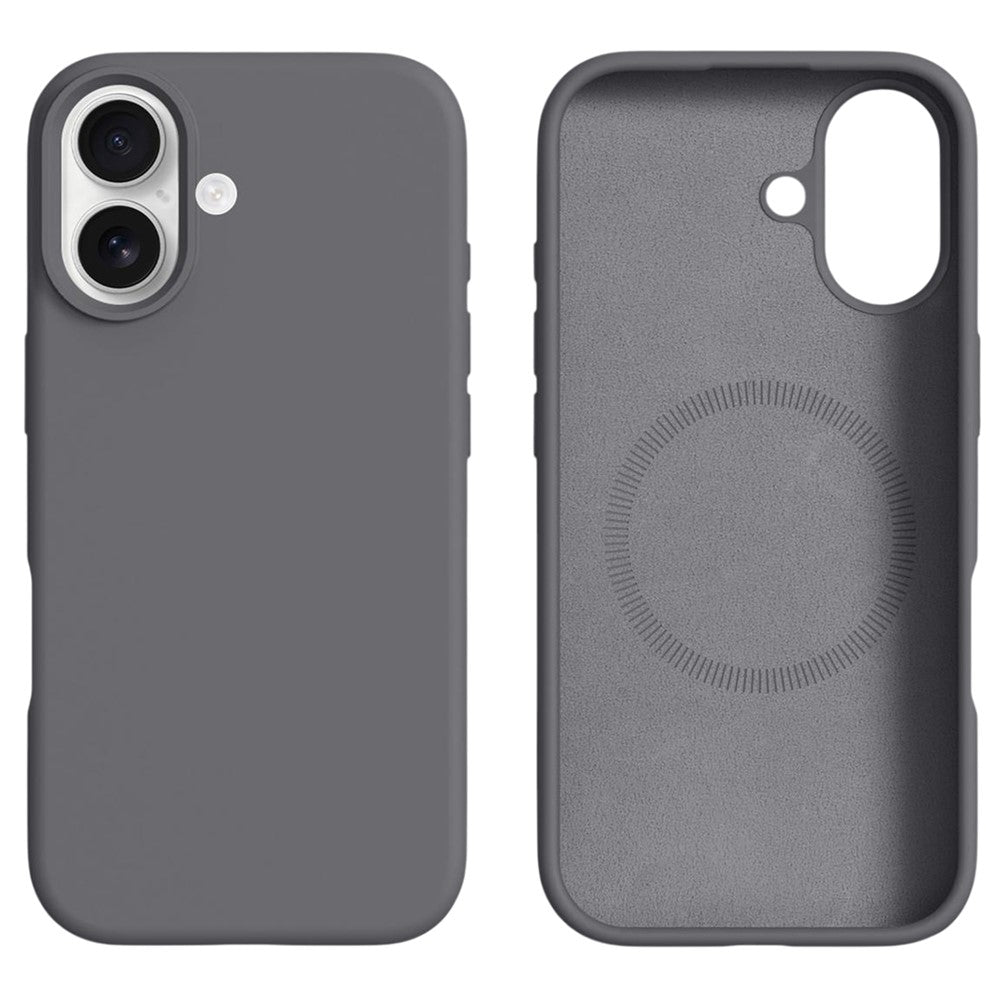 For iPhone 17 Case Compatible with MagSafe Liquid Silicone + PC Phone Cover