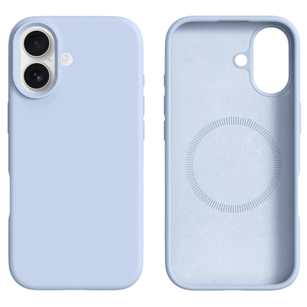 For iPhone 17 Case Compatible with MagSafe Liquid Silicone + PC Phone Cover