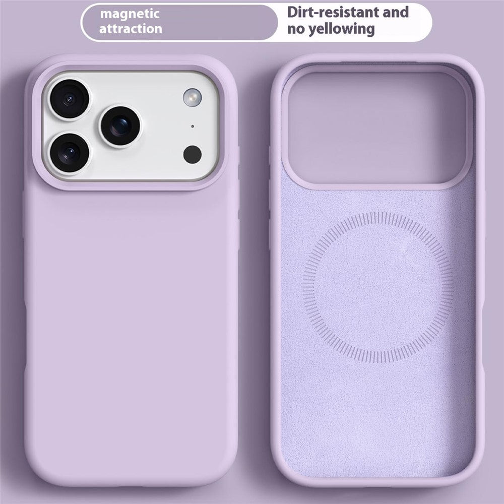 For iPhone 18 Pro Max / 17 Pro Max Case Compatible with MagSafe Liquid Silicone + PC Phone Cover