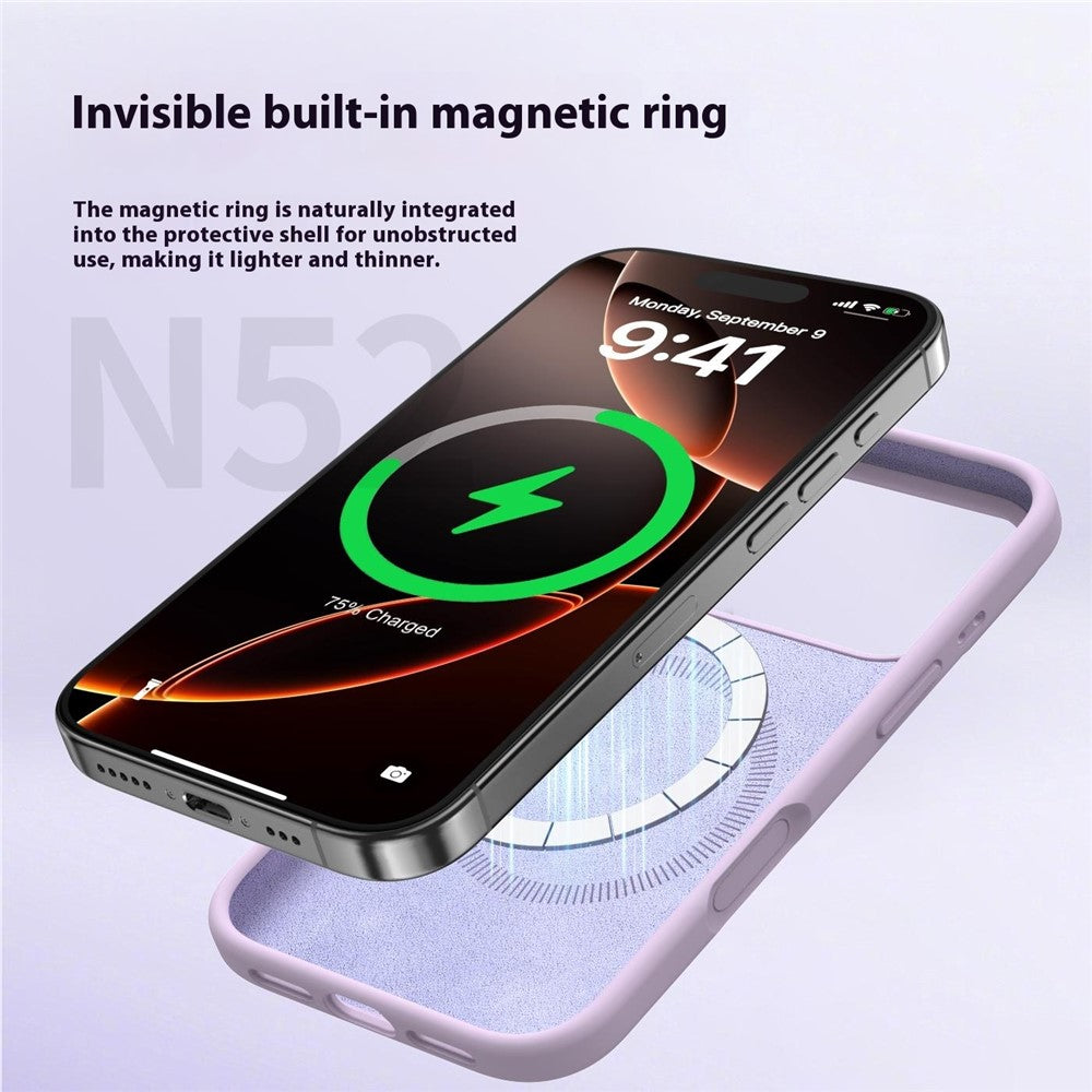 For iPhone 18 Pro Max / 17 Pro Max Case Compatible with MagSafe Liquid Silicone + PC Phone Cover