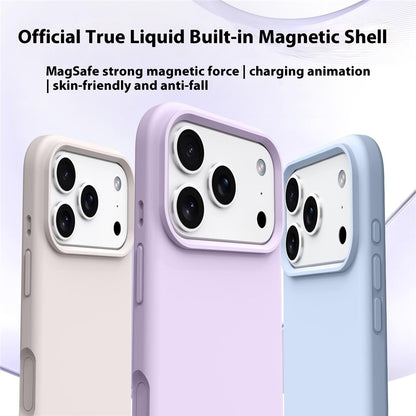 For iPhone 18 Pro Max / 17 Pro Max Case Compatible with MagSafe Liquid Silicone + PC Phone Cover