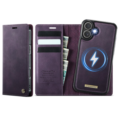 CASEME For iPhone 17 Case  C49 Compatible with MagSafe RFID Blocking Detachable Wallet Leather Phone Cover