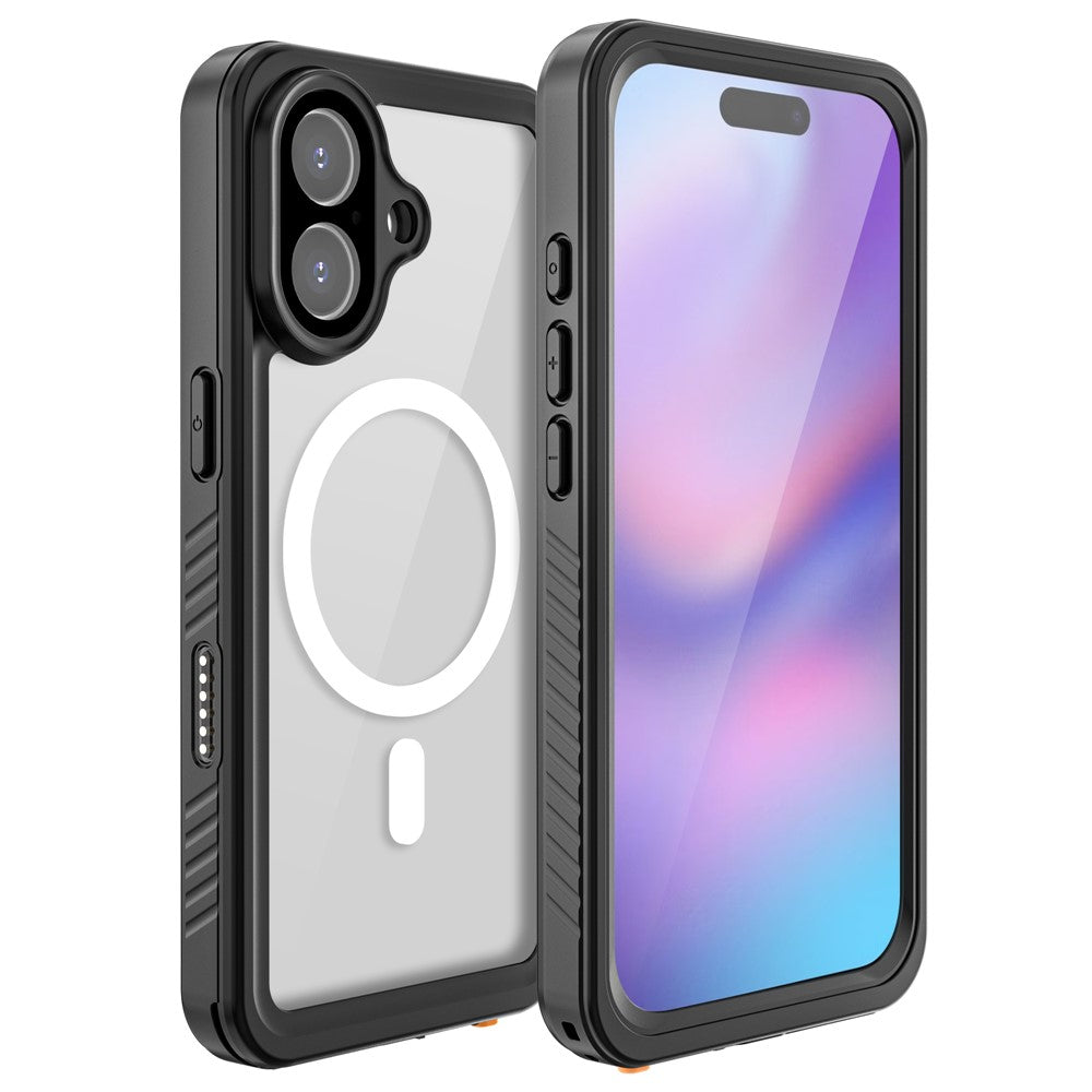 REDPEPPER FS / FM Series For iPhone 17 Clear Case Compatible with MagSafe PC TPU PET IP68 Waterproof Phone Cover