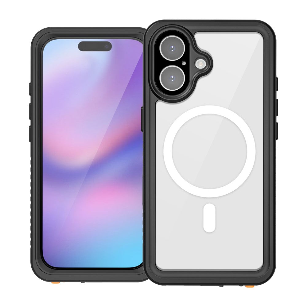 REDPEPPER FS / FM Series For iPhone 17 Clear Case Compatible with MagSafe PC TPU PET IP68 Waterproof Phone Cover