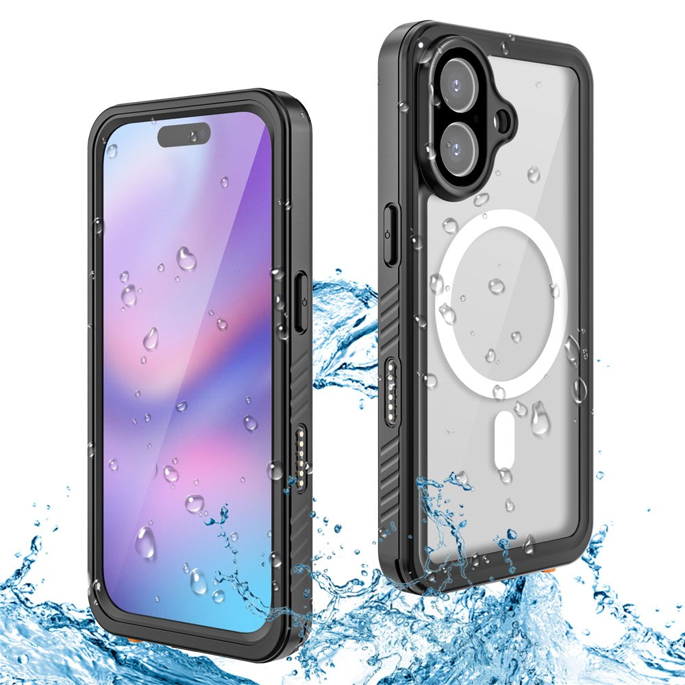 REDPEPPER FS / FM Series For iPhone 17 Clear Case Compatible with MagSafe PC TPU PET IP68 Waterproof Phone Cover