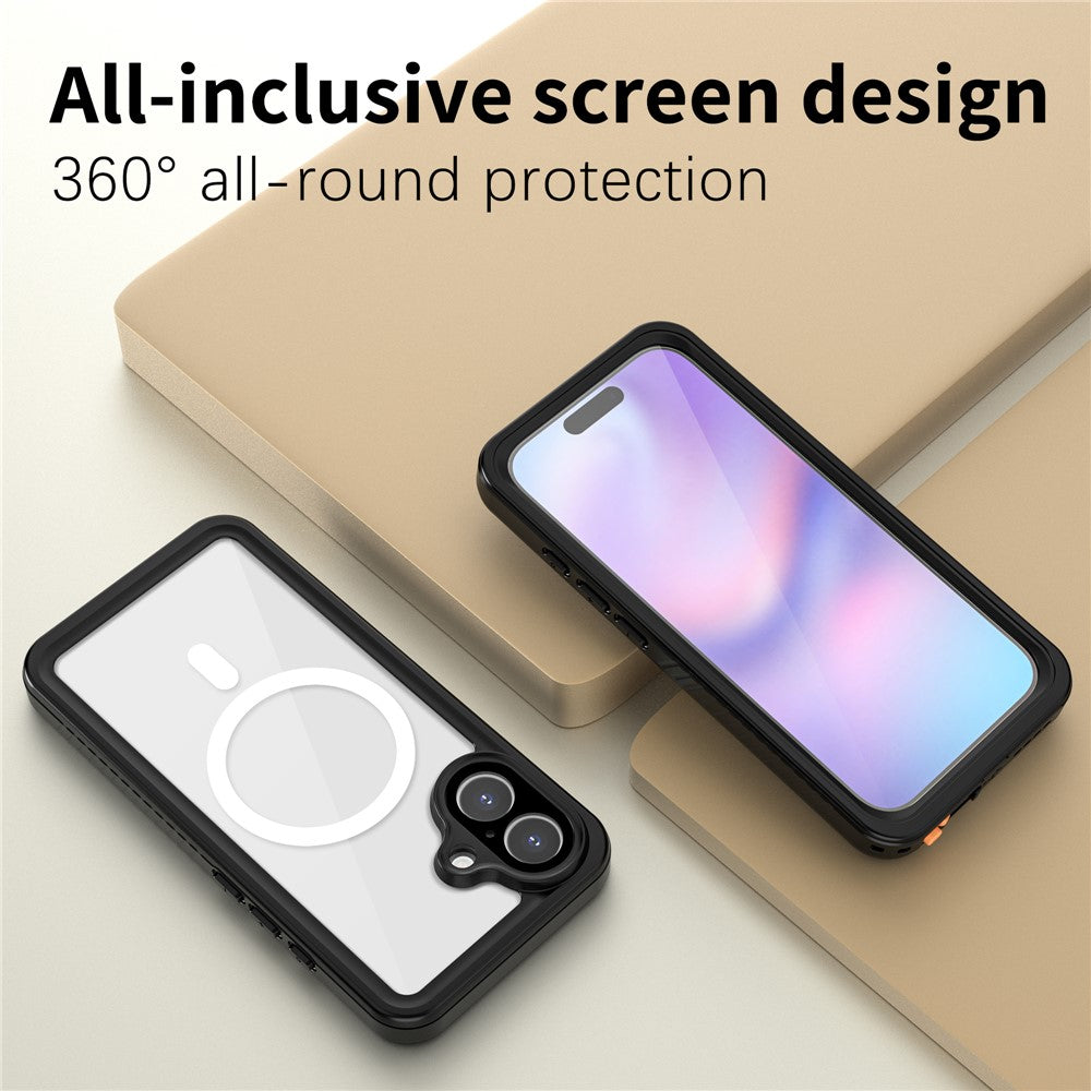 REDPEPPER FS / FM Series For iPhone 17 Clear Case Compatible with MagSafe PC TPU PET IP68 Waterproof Phone Cover