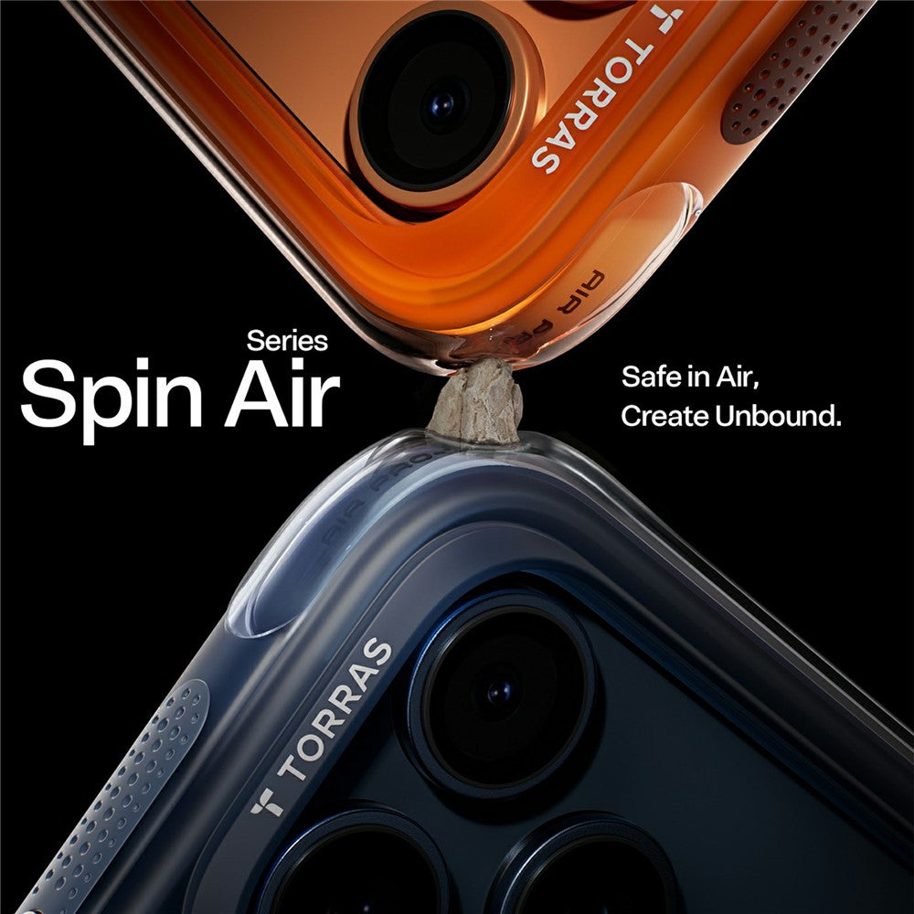TORRAS Ostand Q3 Air Series Hülle für iPhone 17 Pro Max mit MagSafe Ständer, stoßfest PC+TPU