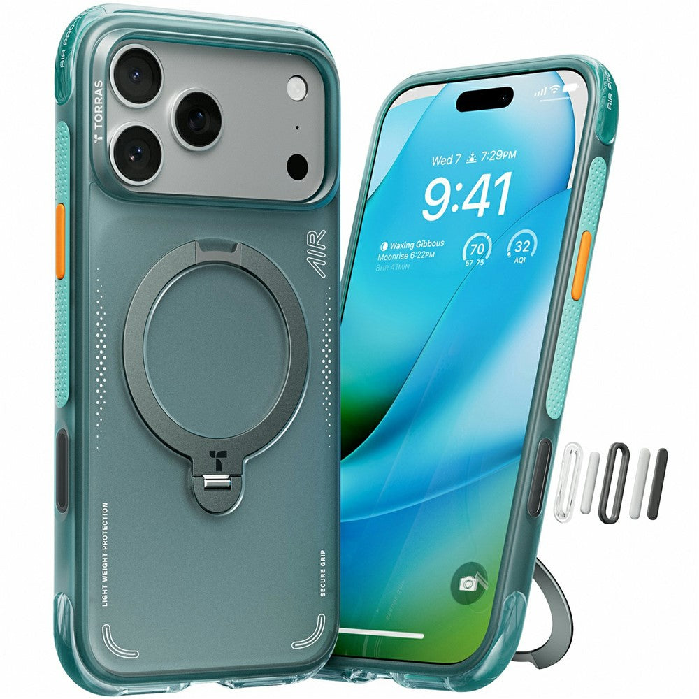 TORRAS Ostand Q3 Air Series Case für iPhone 17 Pro mit MagSafe Kickstand, stoßfest