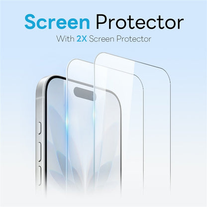 NORTHJO 5 in 1 Set for iPhone 17 Magnetic Case PC + TPU Phone Cover with 2 Front Screen Protector + 2 Lens Film
