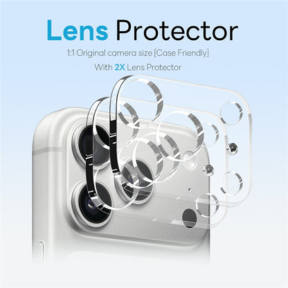 NORTHJO 5 in 1 Set for iPhone 17 Pro Magnetic Case PC + TPU Phone Cover with 2 Front Screen Protector + 2 Lens Film