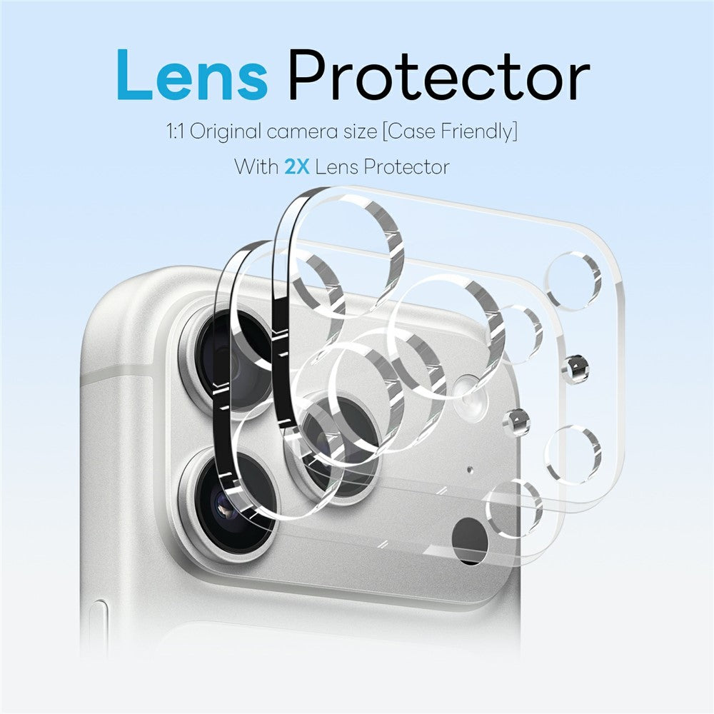 NORTHJO 5 in 1 Set for iPhone 17 Pro Max Magnetic Case PC + TPU Phone Cover with 2 Front Screen Protector + 2 Lens Film