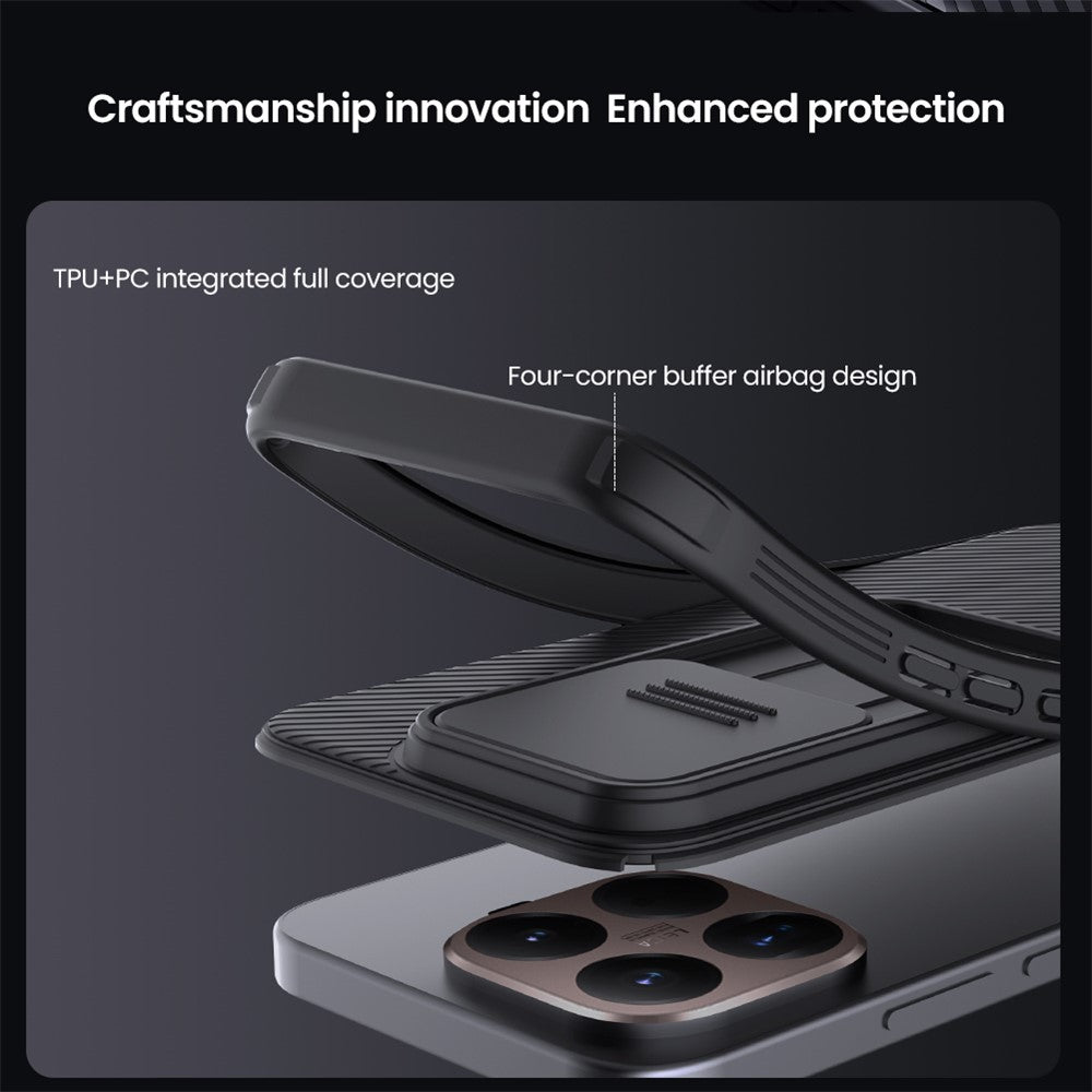 NILLKIN Camshield Pro Hülle für Xiaomi 15T Pro – PC+TPU mit Kameraabdeckung