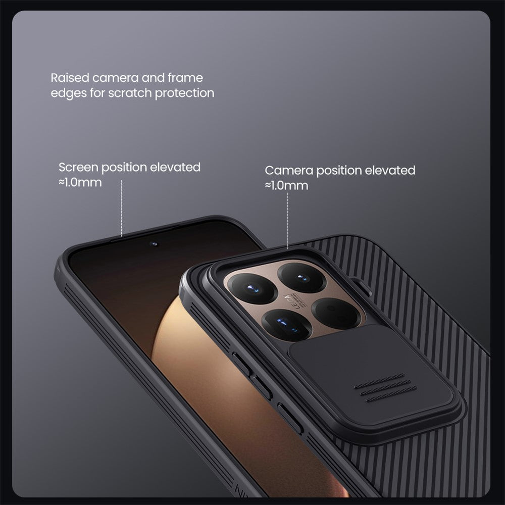 NILLKIN Camshield Pro Hülle für Xiaomi 15T Pro – PC+TPU mit Kameraabdeckung
