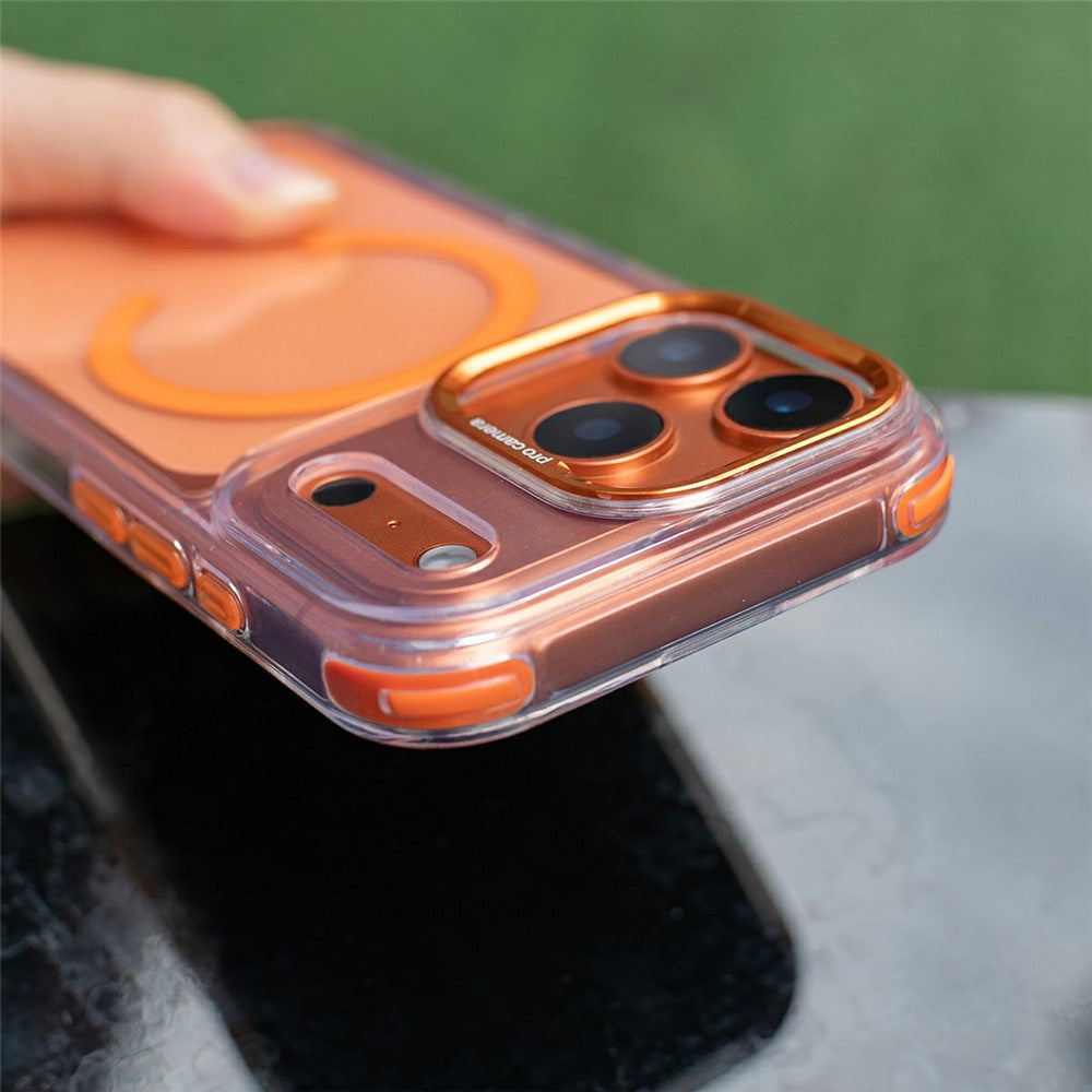 For iPhone 18 Pro / 17 Pro Clear Case Compatible with MagSafe Shockproof PC+TPU Phone Cover with 150cm Long Lanyard