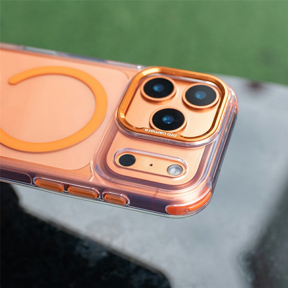 For iPhone 18 Pro / 17 Pro Clear Case Compatible with MagSafe Shockproof PC+TPU Phone Cover with 150cm Long Lanyard