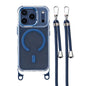 For iPhone 18 Pro / 17 Pro Clear Case Compatible with MagSafe Shockproof PC+TPU Phone Cover with 150cm Long Lanyard