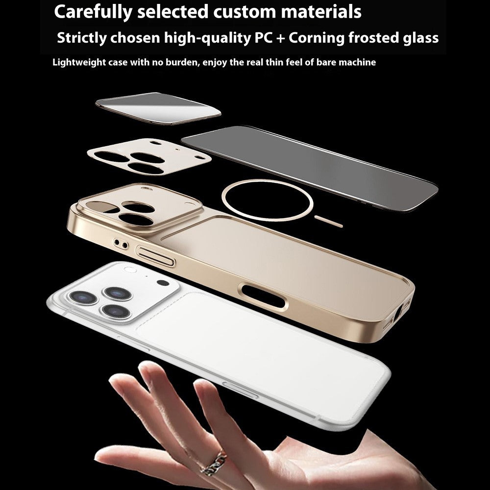 For iPhone 17 Pro Max Case Compatible with MagSafe AG Matte Glass Shockproof Phone Cover