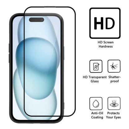 WANLONFENG For Samsung Galaxy A57 5G Magnetic Case  TQ1 Series Carbon Fiber Texture PC TPU Phone Cover with 2Pcs Screen Films