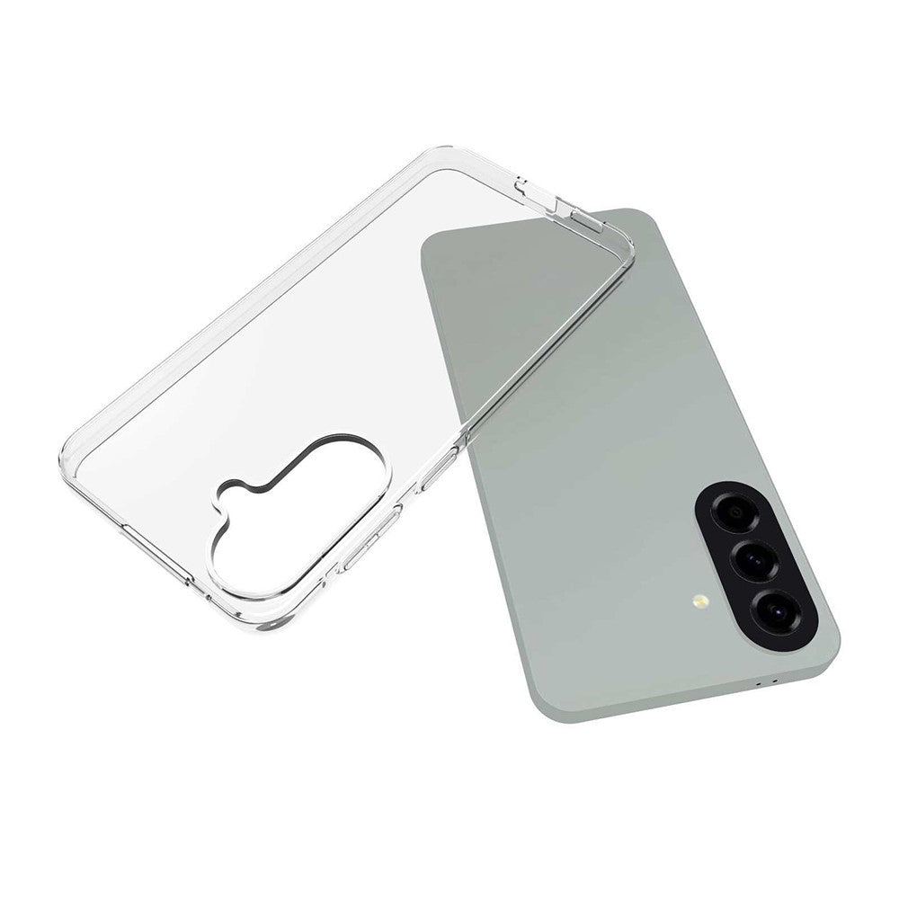 For Samsung Galaxy A57 5G Clear TPU Anti-Scratch Phone Case + 2.5D Arc Edge Screen Protector