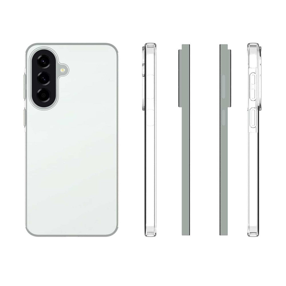 For Samsung Galaxy A57 5G Clear TPU Anti-Scratch Phone Case + 2.5D Arc Edge Screen Protector