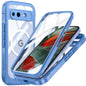 For Google Pixel 10a Magnetic Case PC + TPU Phone Cover with Tempered Glass Screen Film