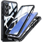 For Samsung Galaxy S26 Magnetic Case PC + TPU Phone Cover with Tempered Glass Screen Film