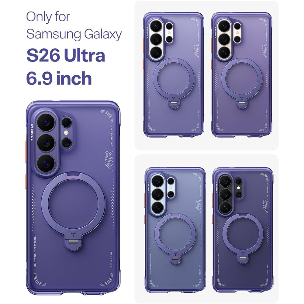 TORRAS Ostand Q3 Air Series Handyhülle für Samsung Galaxy S26 Ultra mit Ständer & MagSafe