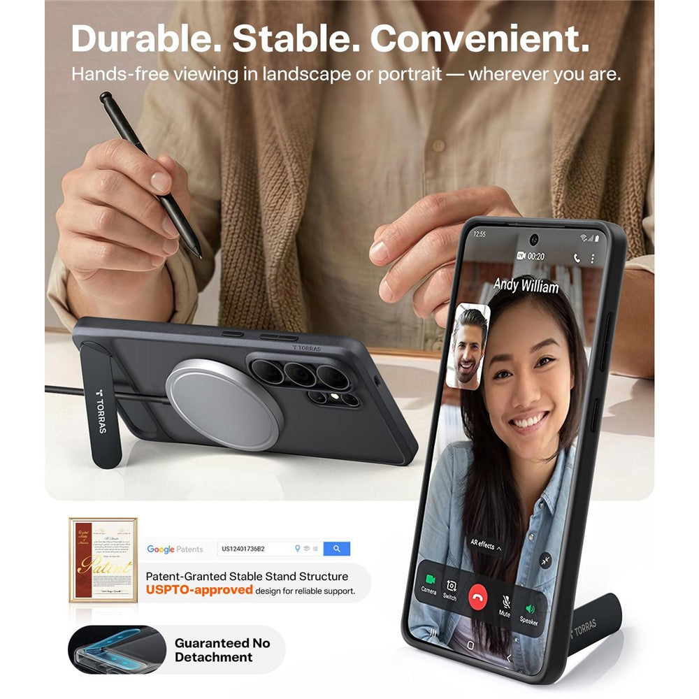 TORRAS Handytasche für Samsung Galaxy S26 Ultra – Ostand L1 Serie mit starkem Magnetkickstand