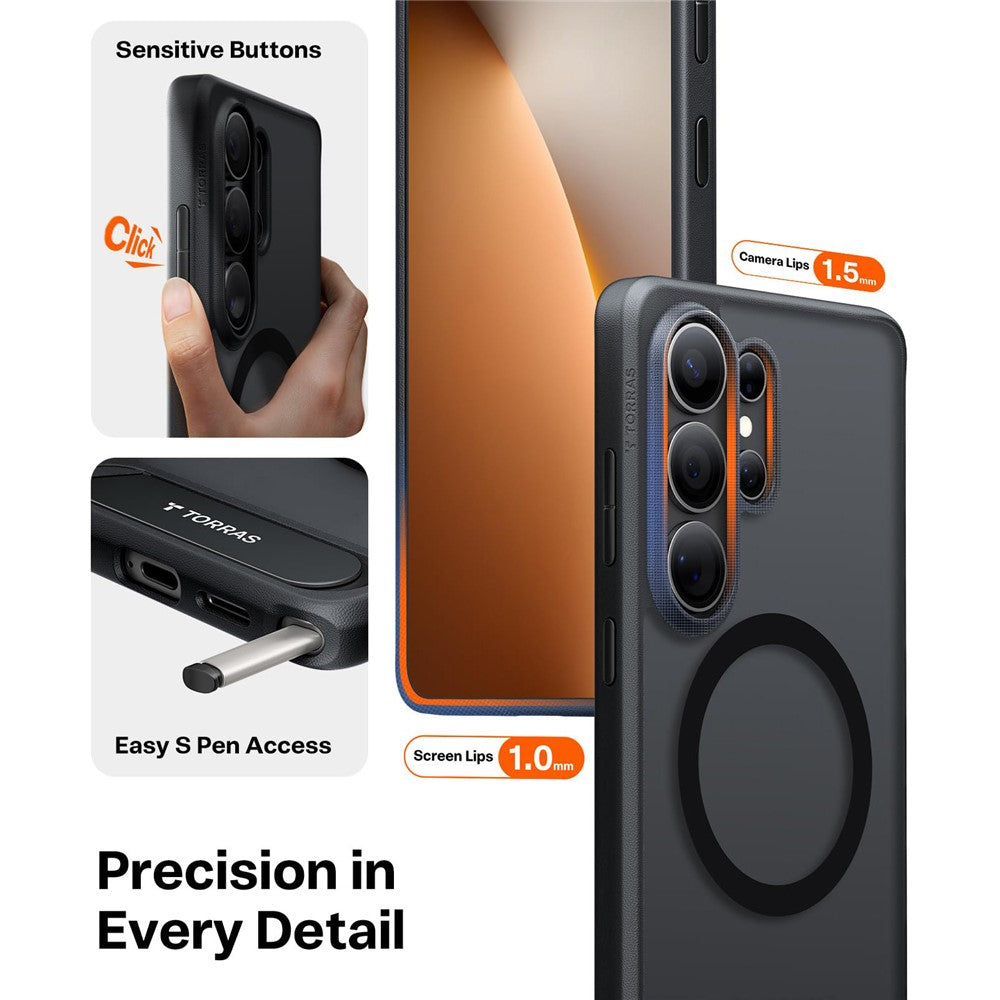 TORRAS Handytasche für Samsung Galaxy S26 Ultra – Ostand L1 Serie mit starkem Magnetkickstand