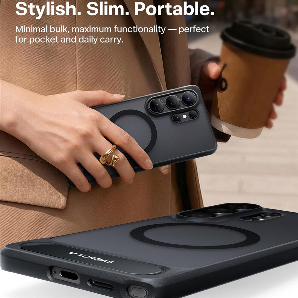 TORRAS Handytasche für Samsung Galaxy S26 Ultra – Ostand L1 Serie mit starkem Magnetkickstand