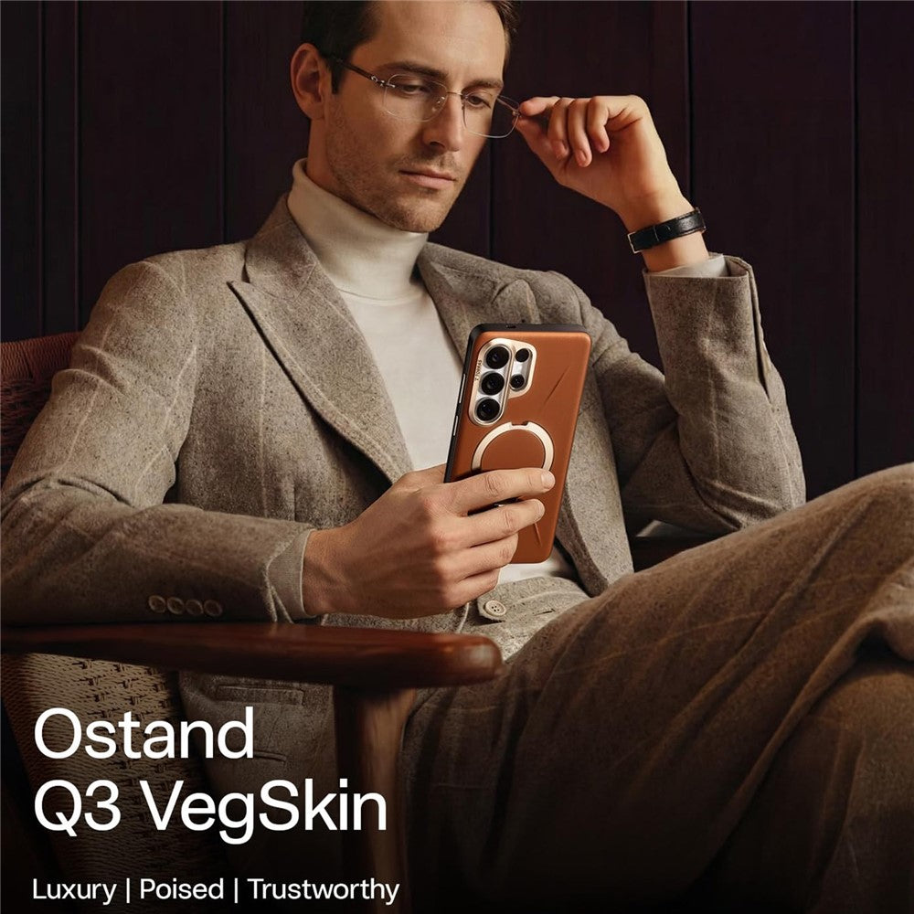 TORRAS Ostand Q3 VegSkin Series For Samsung Galaxy S26 Ultra Magnetic Case Kickstand Phone Cover