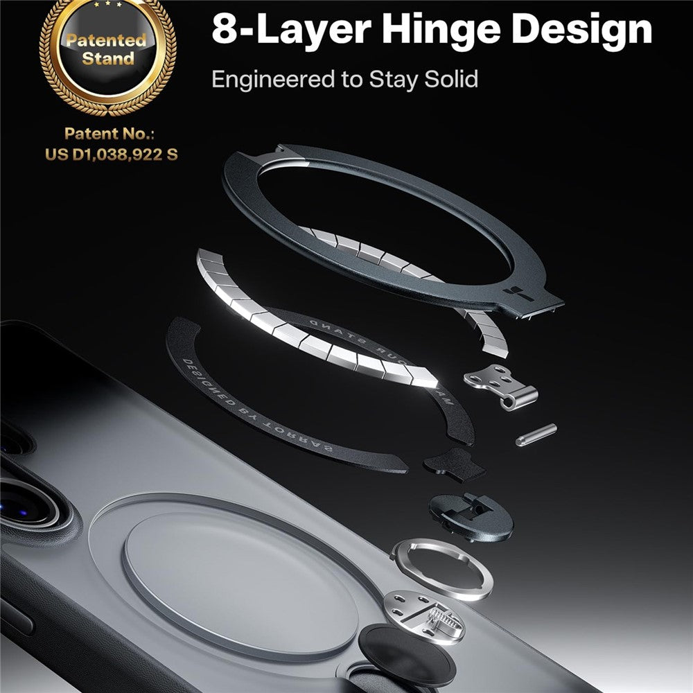 TORRAS Ostand Q3 Spin Case für Samsung Galaxy S26 Ultra mit magnetischem Ring-Kickstand